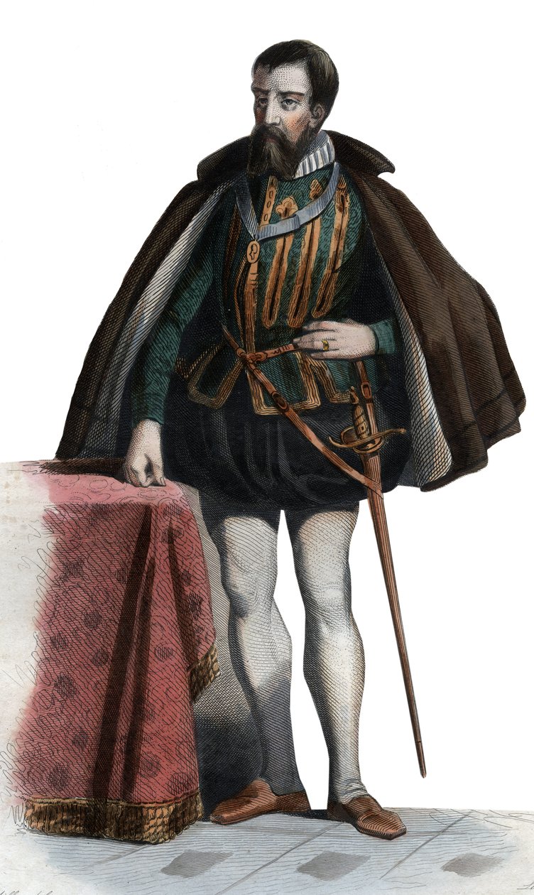 Portret van Francois I de Lorraine (1519-1563), Hertog van Guise, Hertog van Aumale, Franse soldaat en politicus door French School