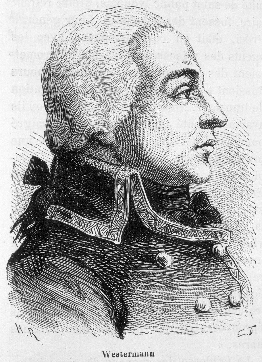 Portret van Francois Joseph Westermann, Franse generaal (1751-1794) - in 