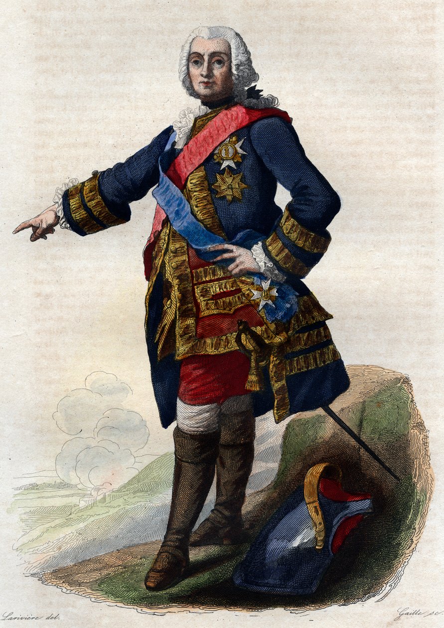 Portret van François de Chevert (1695-1769) door French School