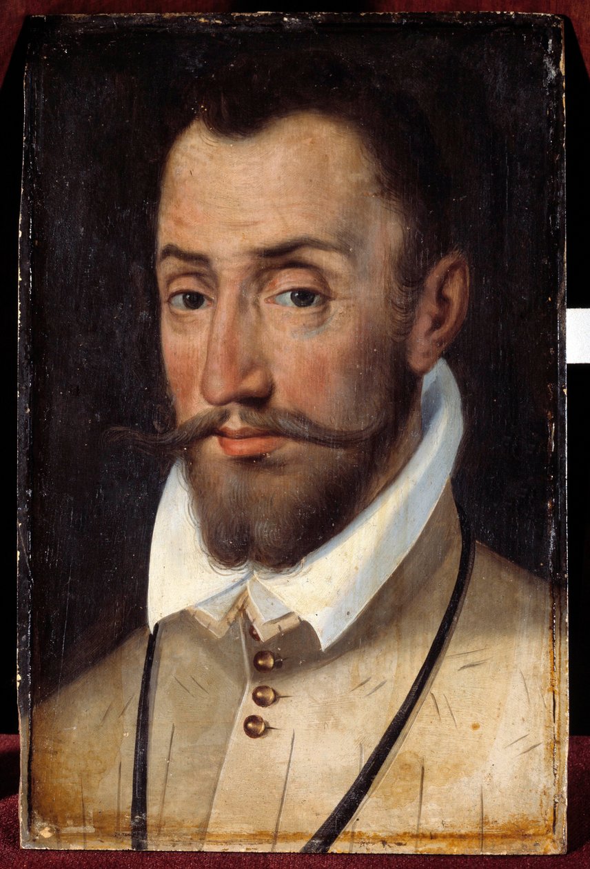 Portret van Francois de Coligny, Heer van Andelot, Kolonel-Generaal van de Infanterie (1521-1569). Schilderij van de Franse School door French School
