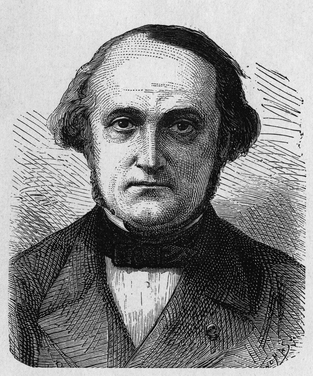 Portret van François-Clément Sauvage (1812 - 1872), Franse ingenieur en bestuurder - in 
