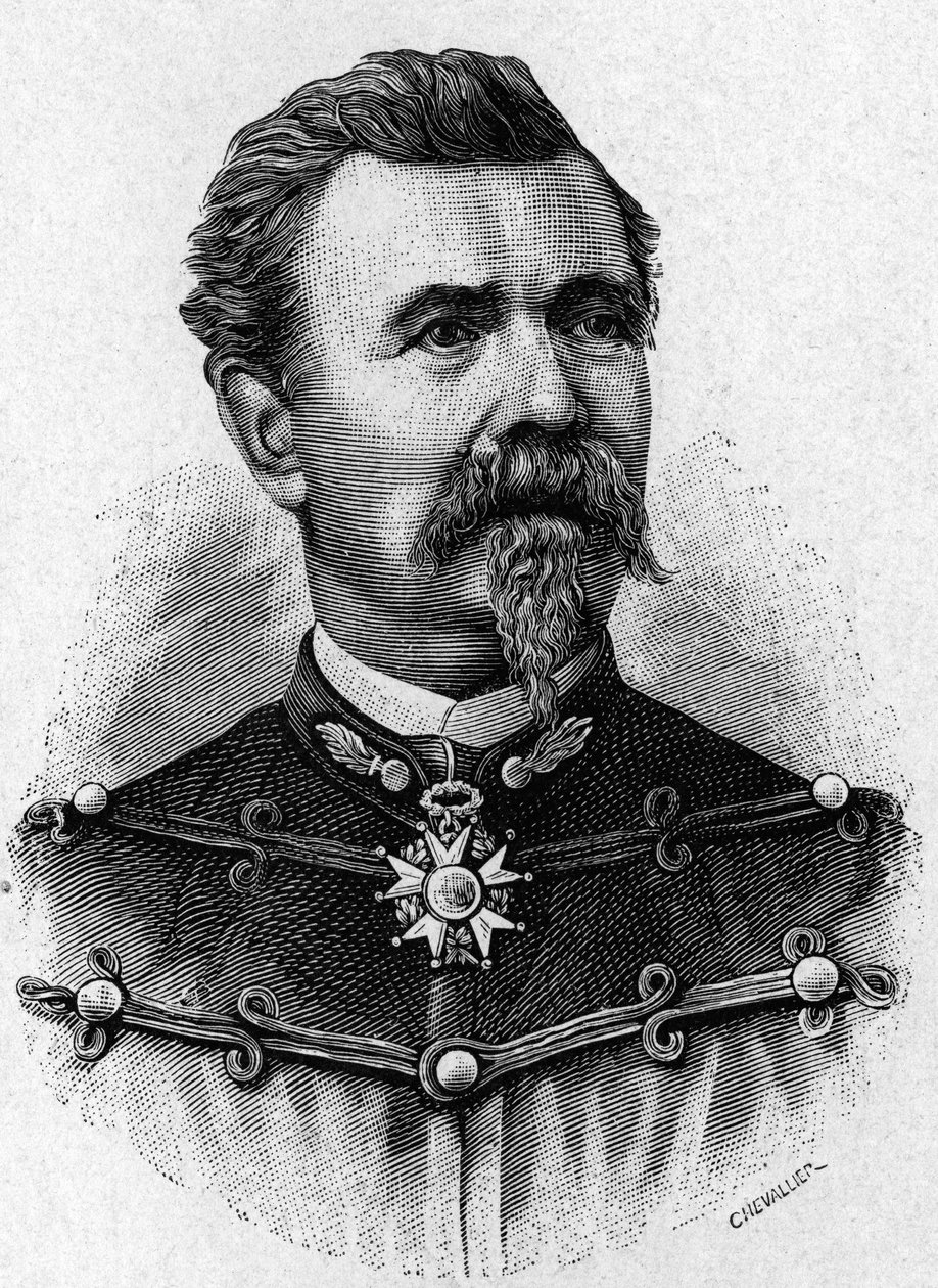 Portret van Generaal de Reffye - in 
