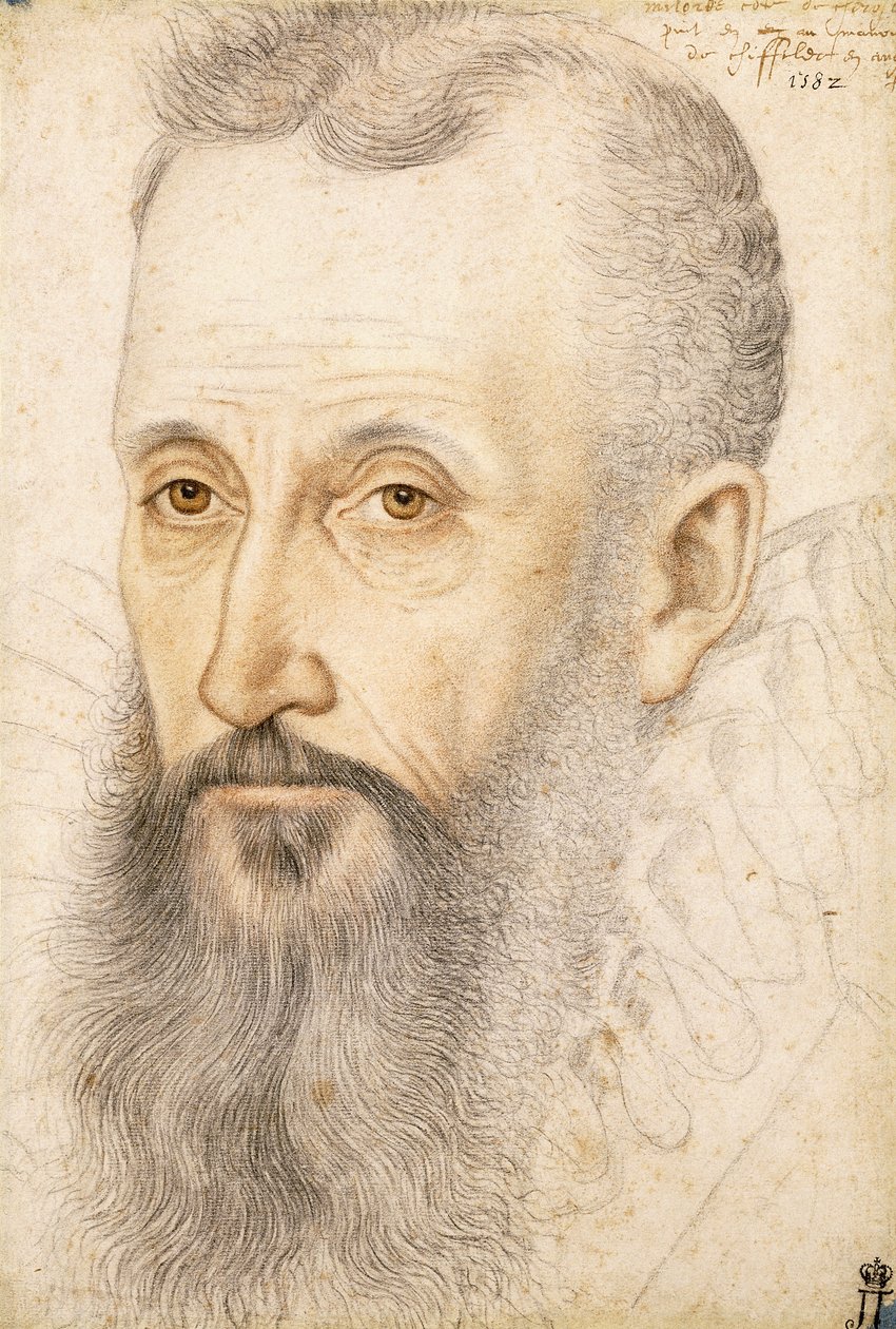 Portret van George Talbot, graaf van Shrewsbury, ca. 1582 door French School