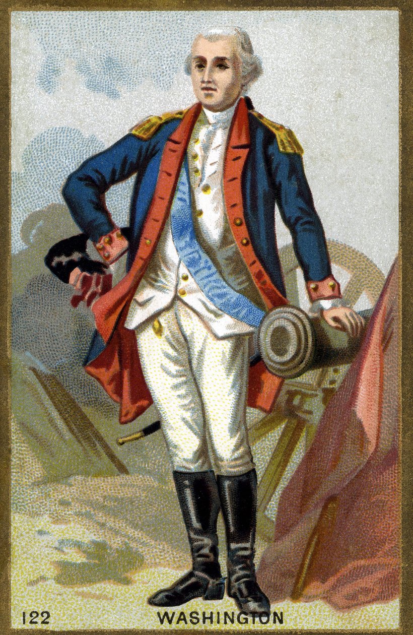 Portret van George Washington (1732-1799) door French School