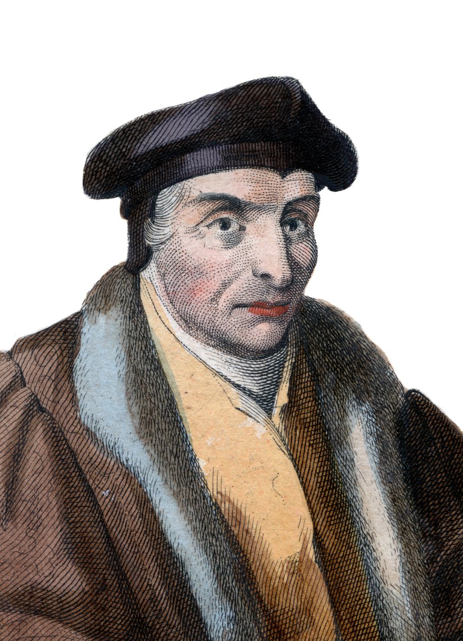 Portret van Guillaume Bude door French School