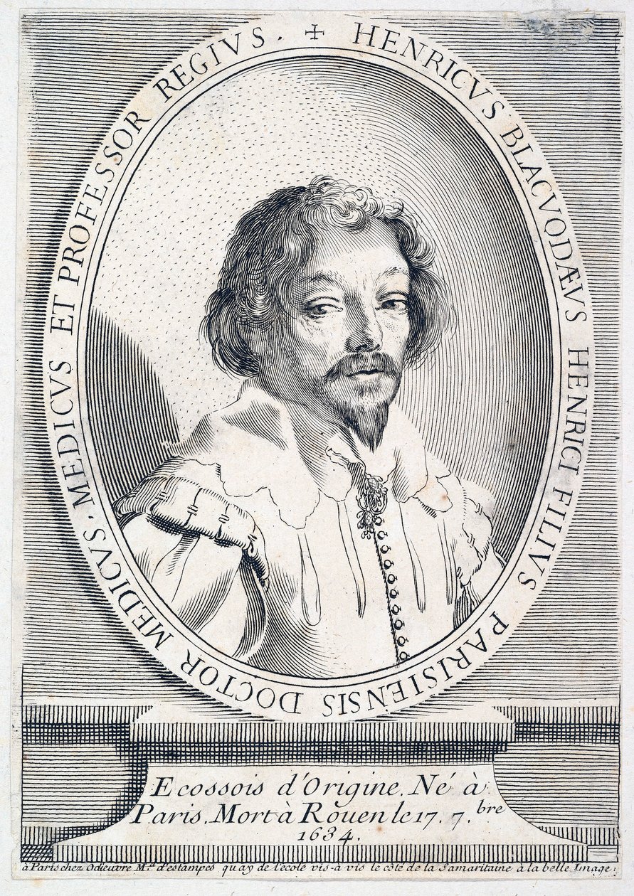 Portret van Henry Blackwood, pub. gravure door French School