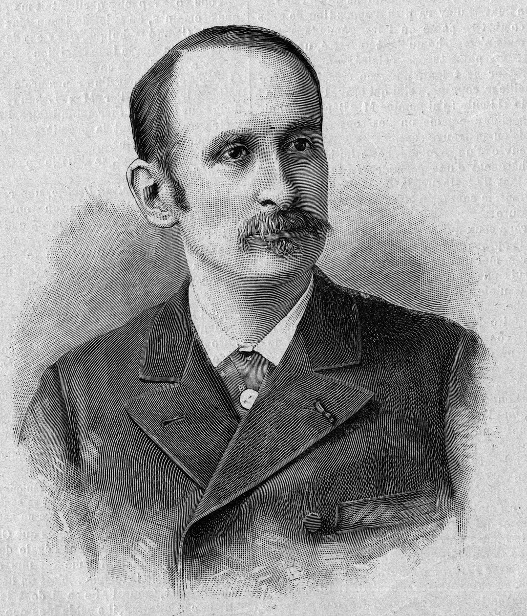 Portret van Jacques Marie Eugene Godefroy-Cavaignac (1853-1905), Franse politicus, minister van oorlog in 1895. Gravure in 
