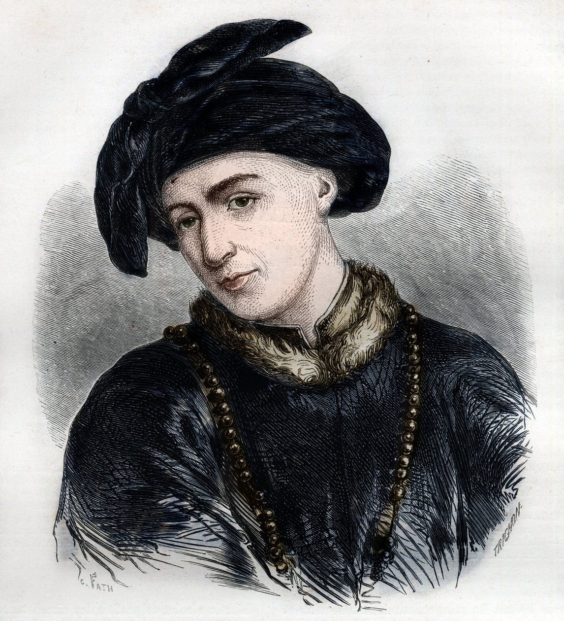 Portret van Jan Hus (of Jean Huss) door French School