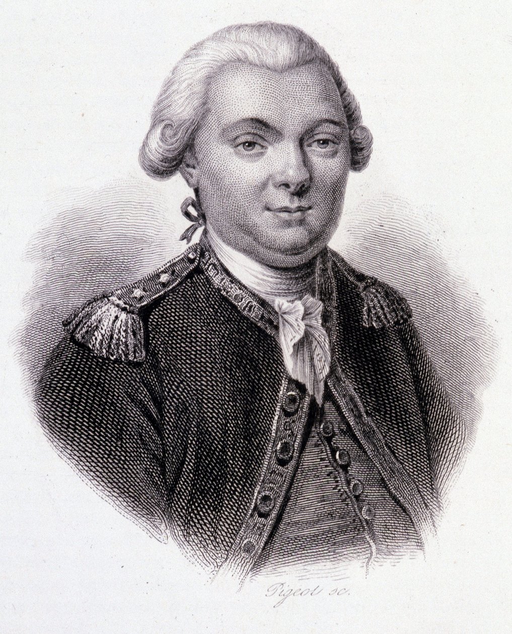 Portret van Jean-Francois Galaup, Graaf de La Perouse door French School