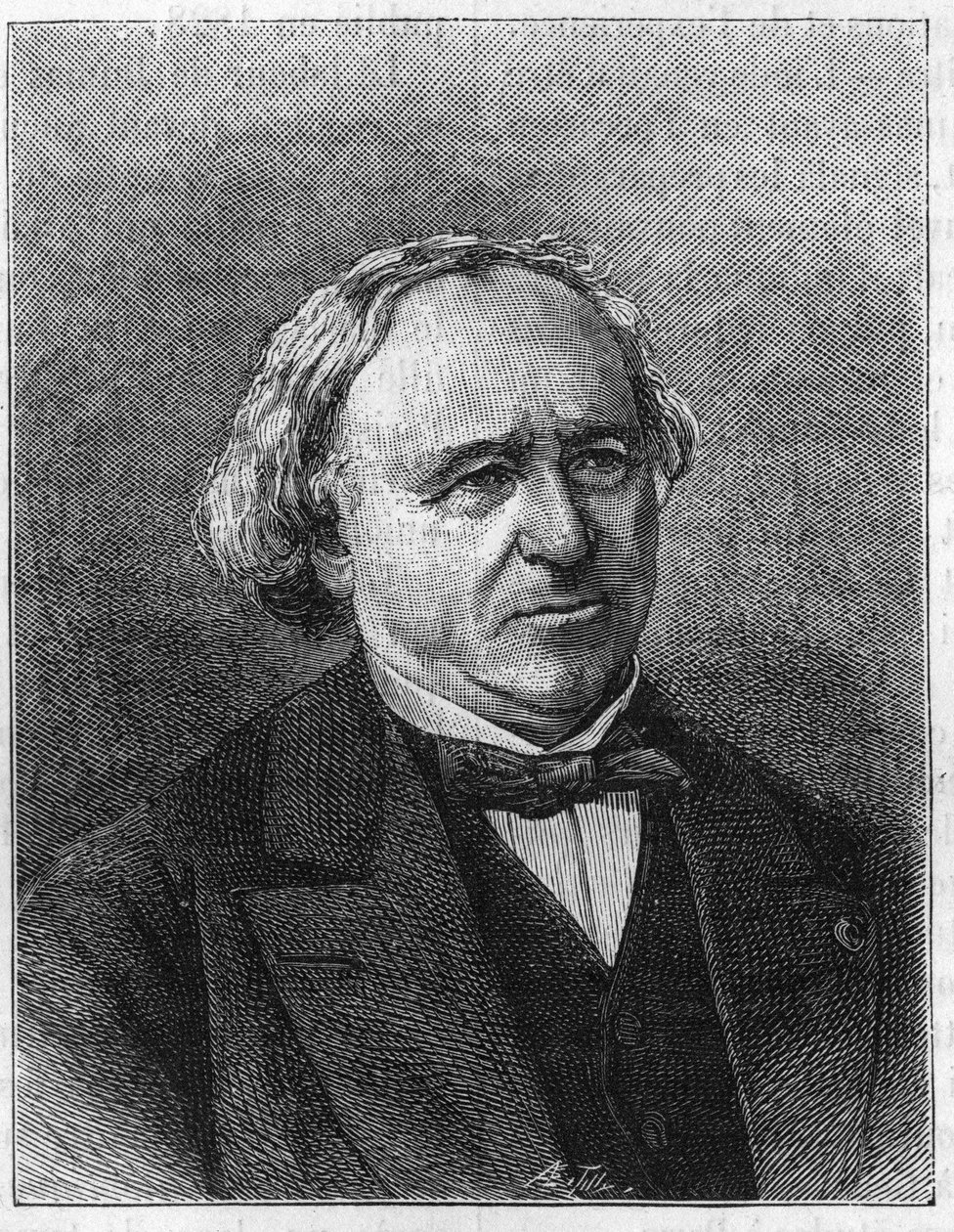 Portret van Jean Baptiste (Jean-Baptiste) Dumas (1800-1884) Franse chemicus, oprichter van de Centrale School voor Kunsten en Ambachten in 1832. door French School