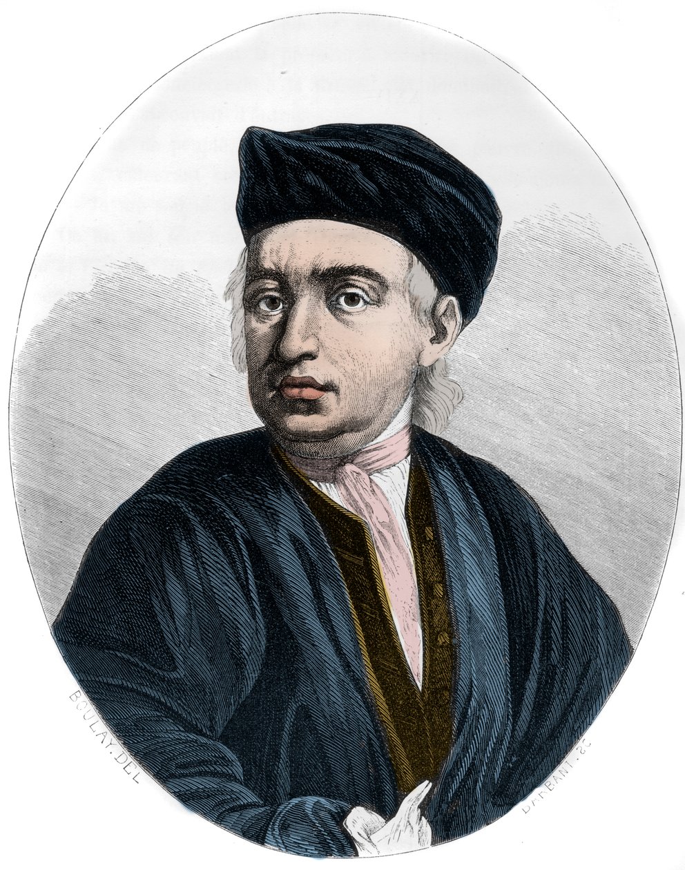 Portret van Jean Calas, illustratie uit 