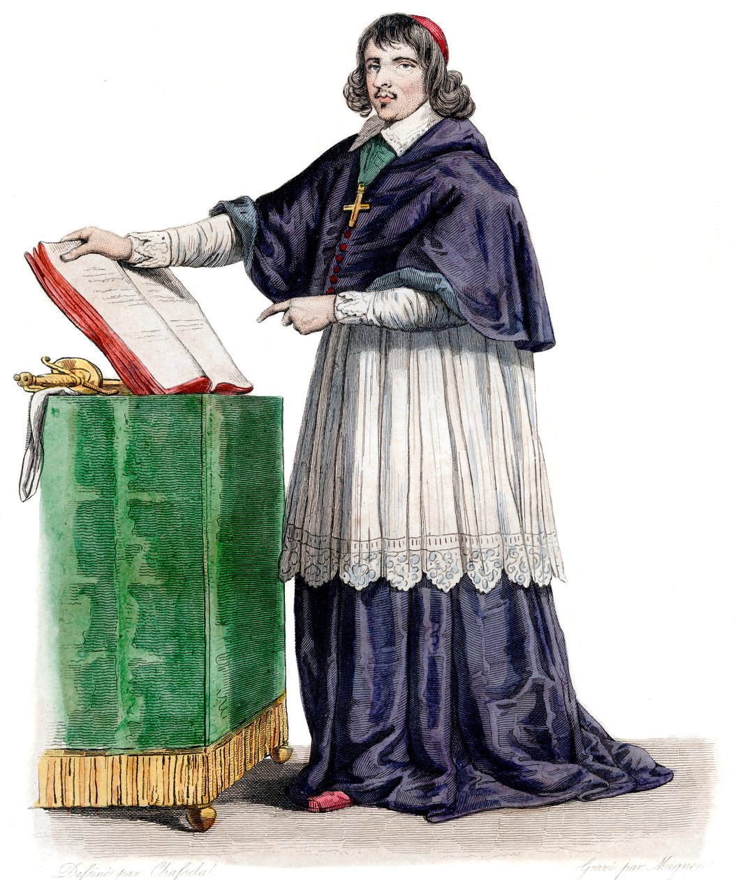 Portret van Jean Francois Paul de Gondi, Kardinaal de Retz, Franse coadjutor bisschop door French School