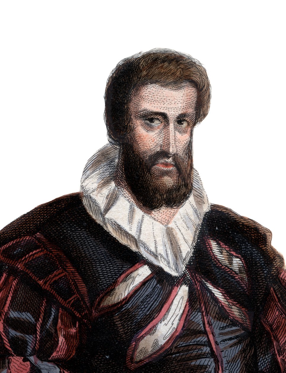 Portret van Jean Goujon, Franse beeldhouwer en architect door French School
