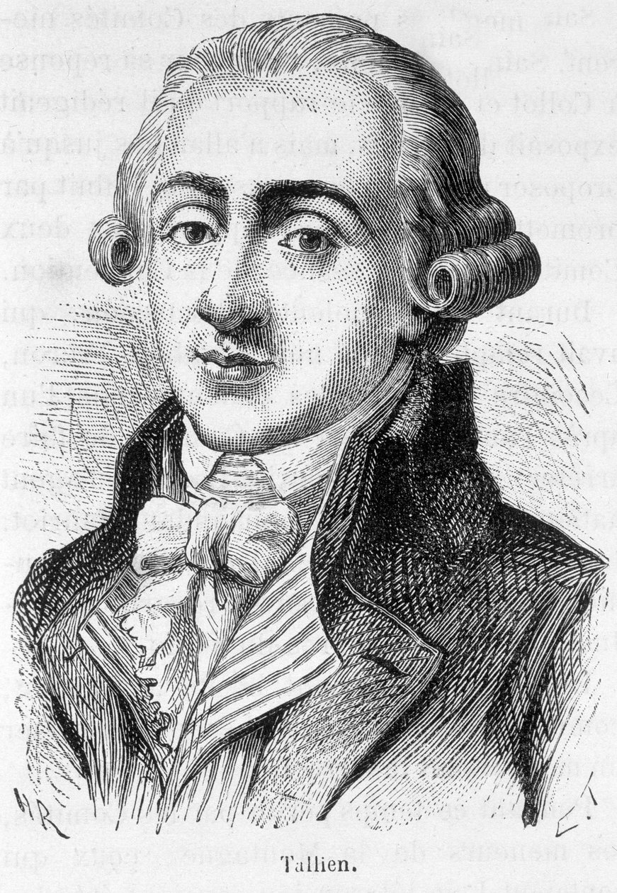 Portret van Jean Lambert (Jean-Lambert) Tallian, Franse politicus (1767-1820) - in 