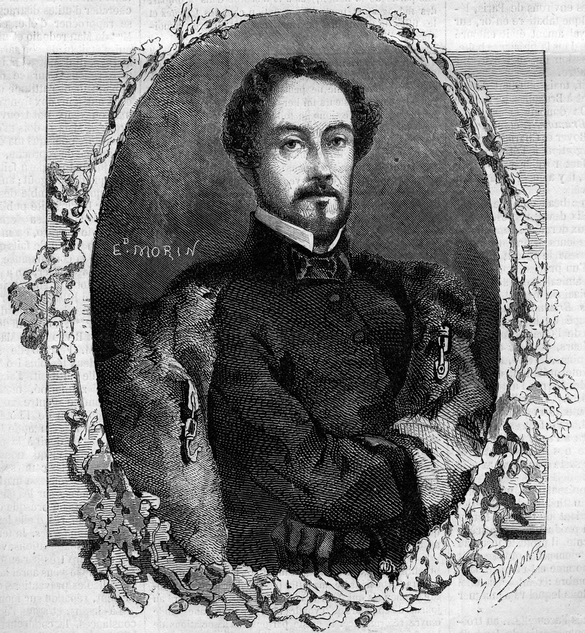 Portret van Juan Prim y Prats, Graaf van Reuss (1814-1870), Spaanse generaal en politicus - Gravure in 