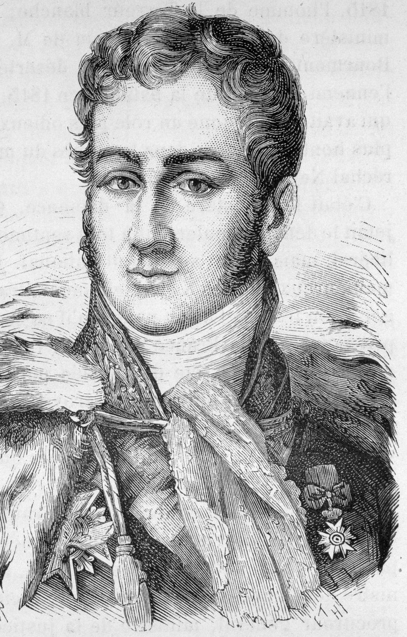 Portret van Jules de Polignac, Franse politicus (1780 - 1847) - in 