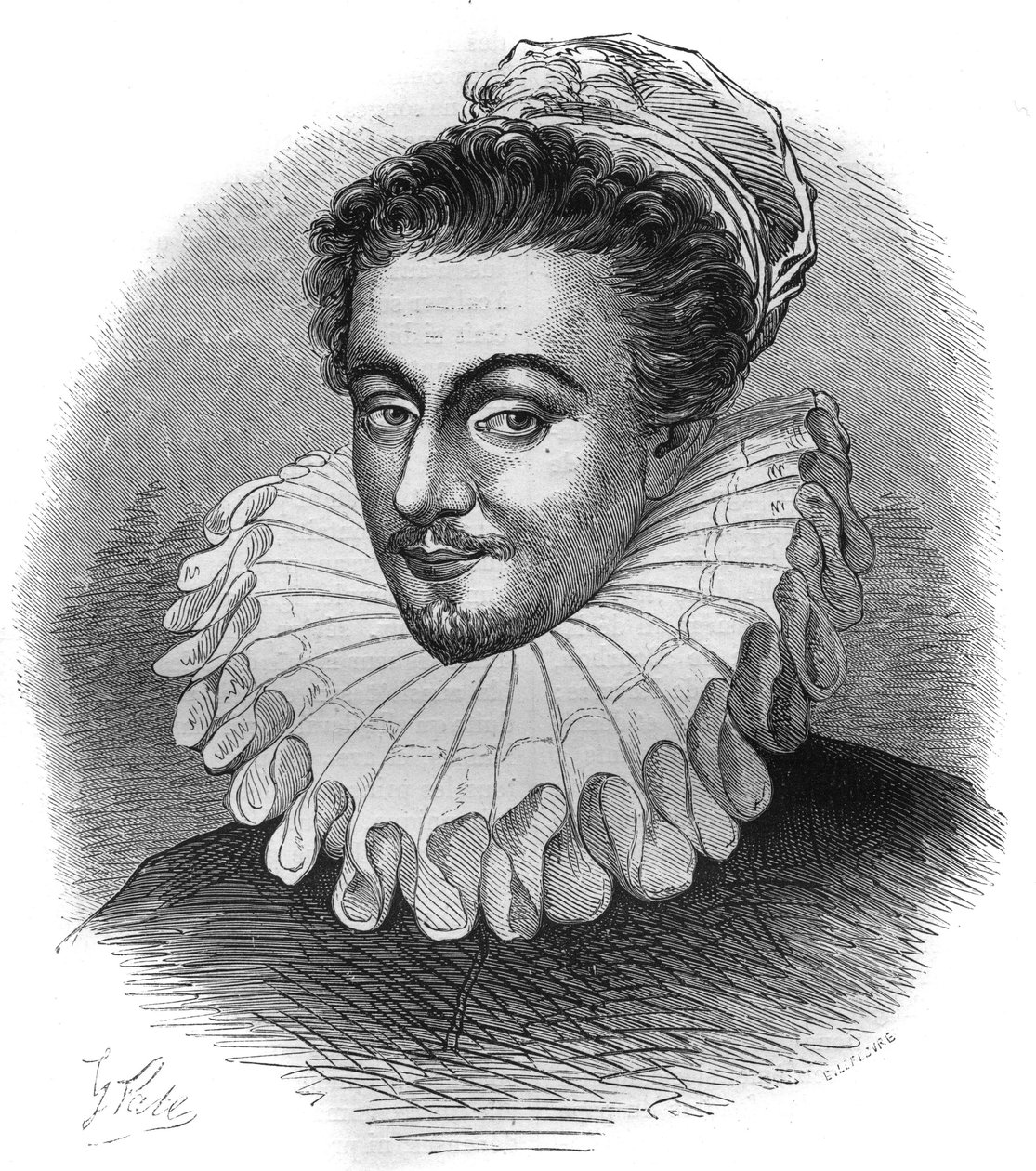 Portret van ridder Carre, ambassadeur van Engeland bij Sixtus V (Felice Peretti) door French School