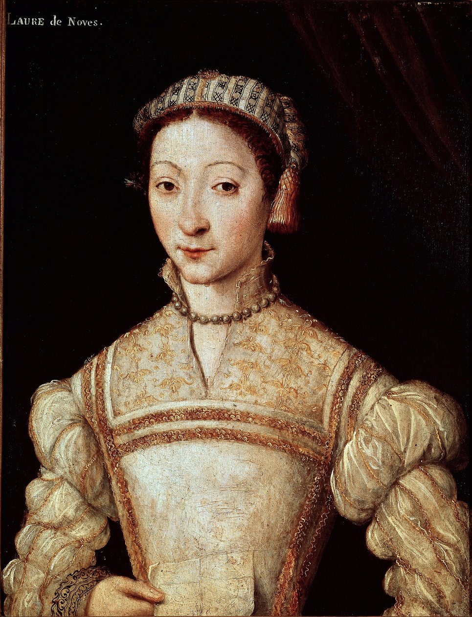 Portret van Laure de Noves, geliefde van Petrarca door French School