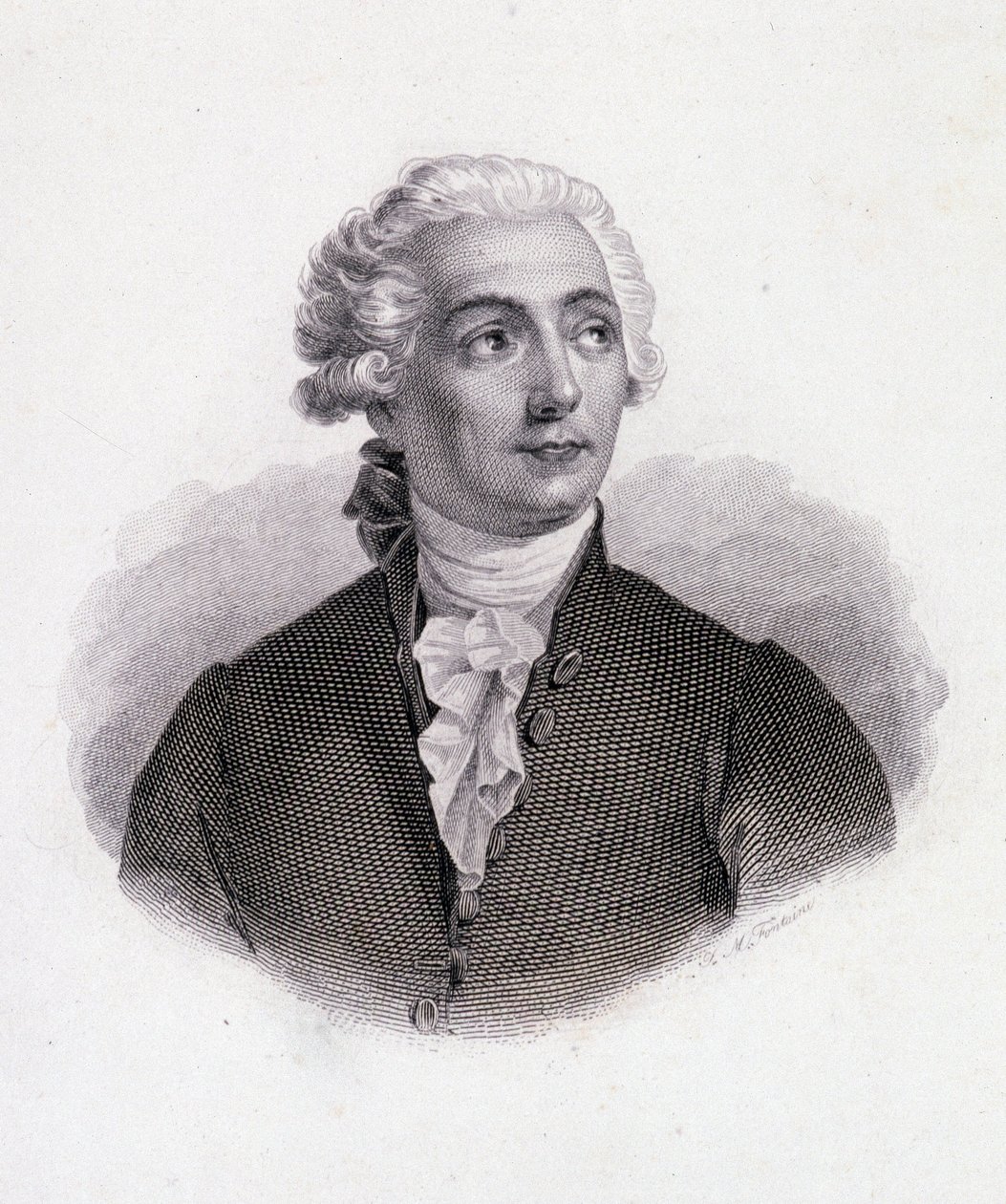 Portret van Lavoisier door French School