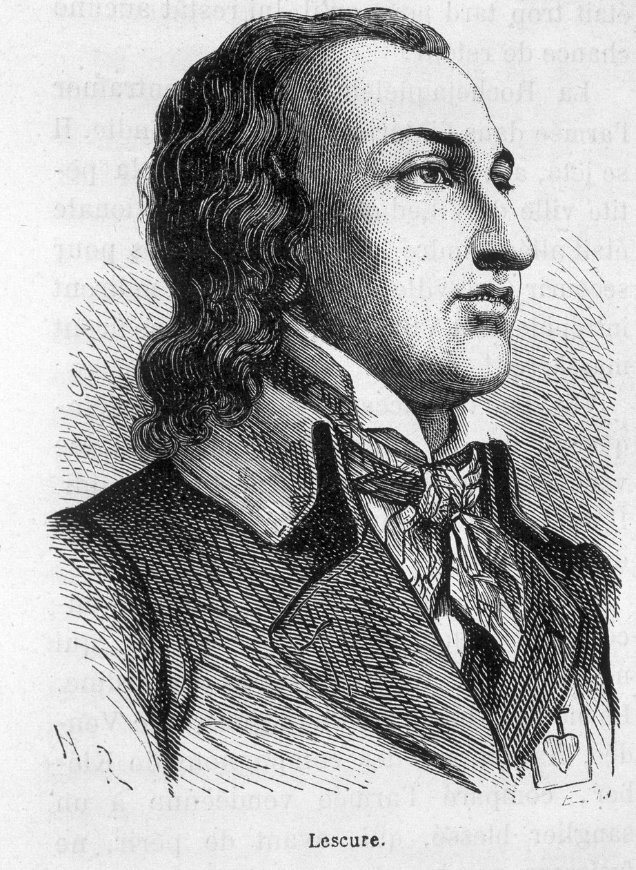 Portret van Lescure, Vendée leider (1766 - 1793) - in 