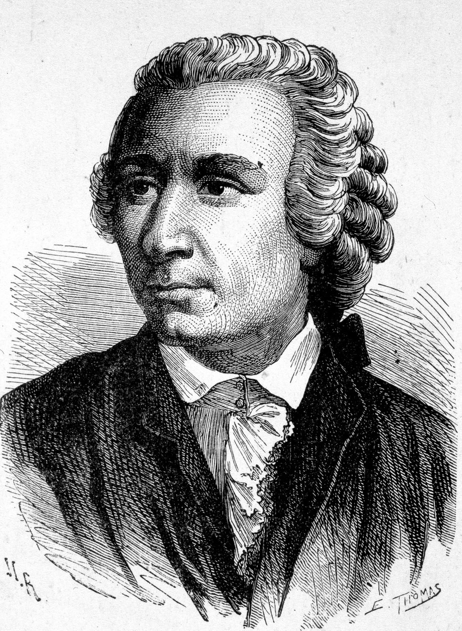 Portret van Léon (Leonhard) Euler (1707 - 1783), Zwitserse wiskundige - in 