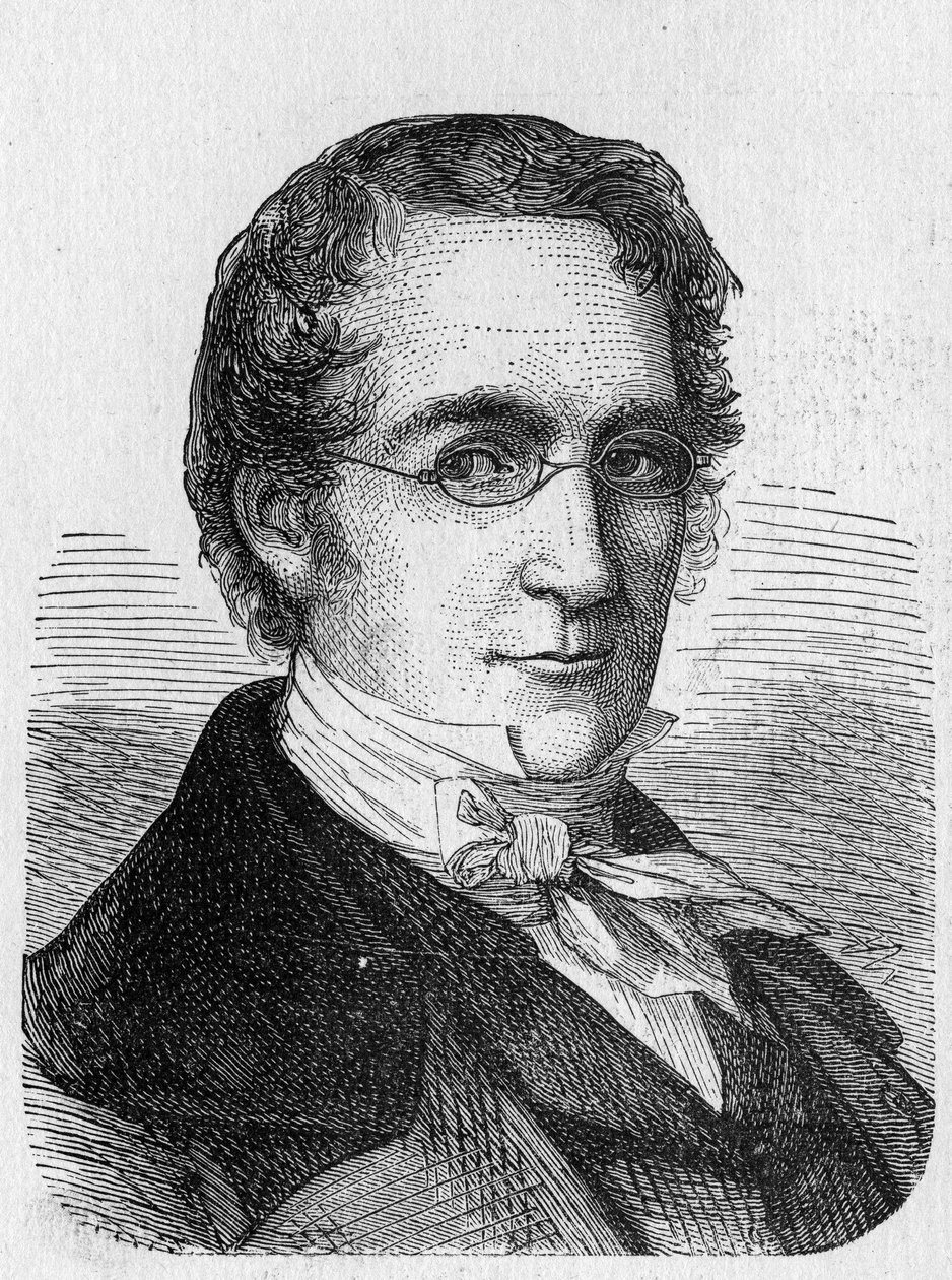 Portret van Louis-Joseph Gay-Lussac (Louis Joseph Gay Lussac) (1778 - 1850) - uit "Album van Wetenschap; beroemde geleerden; Grote ontdekkingen" 1896 door French School