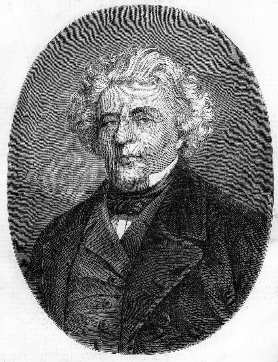 Portret van Luigi Lablache (1794-1858), Franse operazanger. door French School