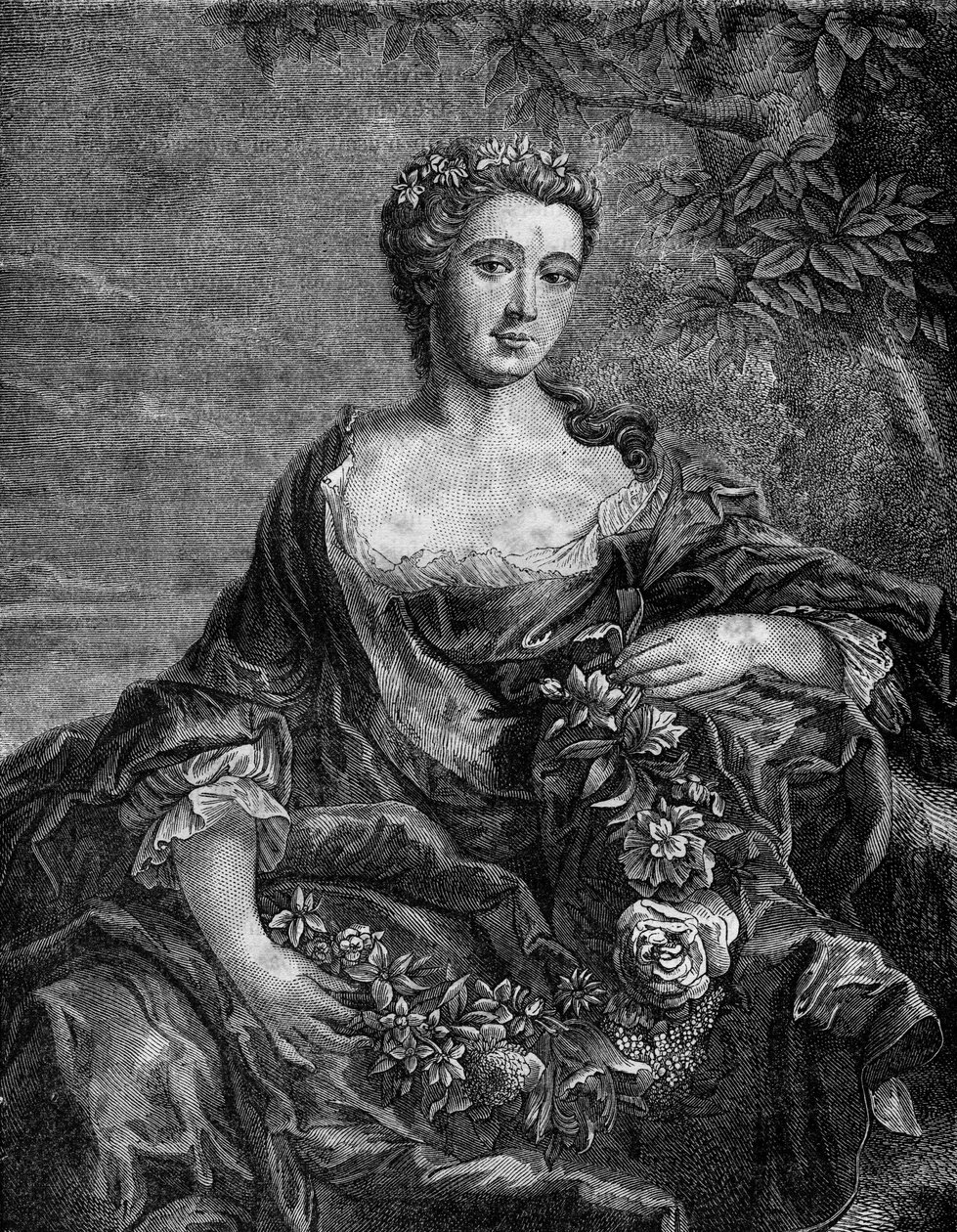 Portret van Madame de Chateauroux, Marie-Anne de Mailly-Nesle (1717-1744), favoriet van koning Lodewijk XV. door French School