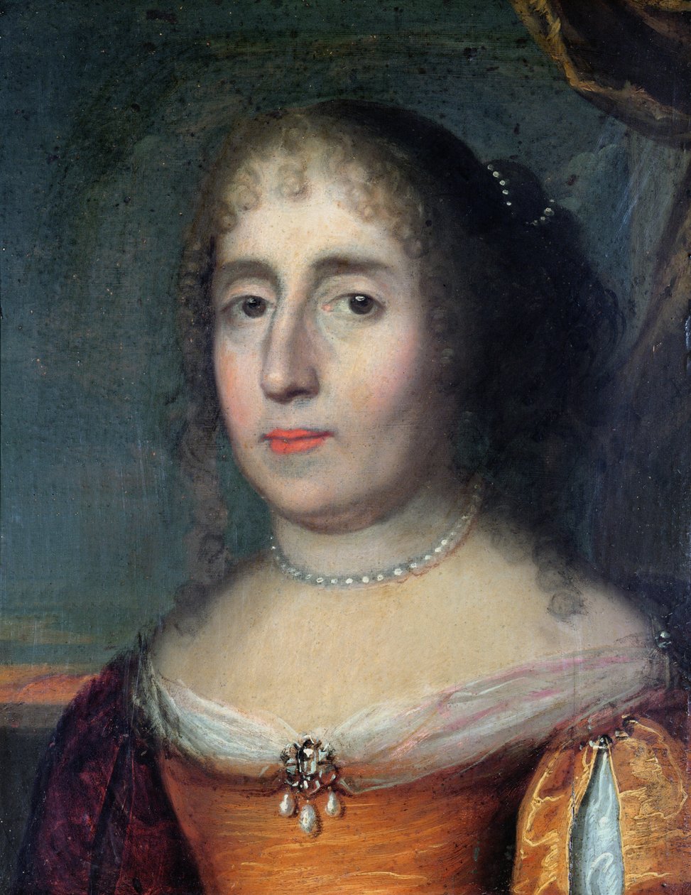 Portret van Madame de Scudery door French School