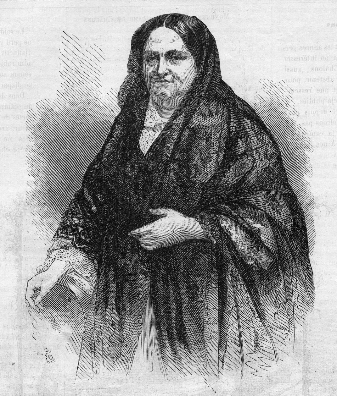 Portret van Marie Christine Ferdinande de Bourbon door French School