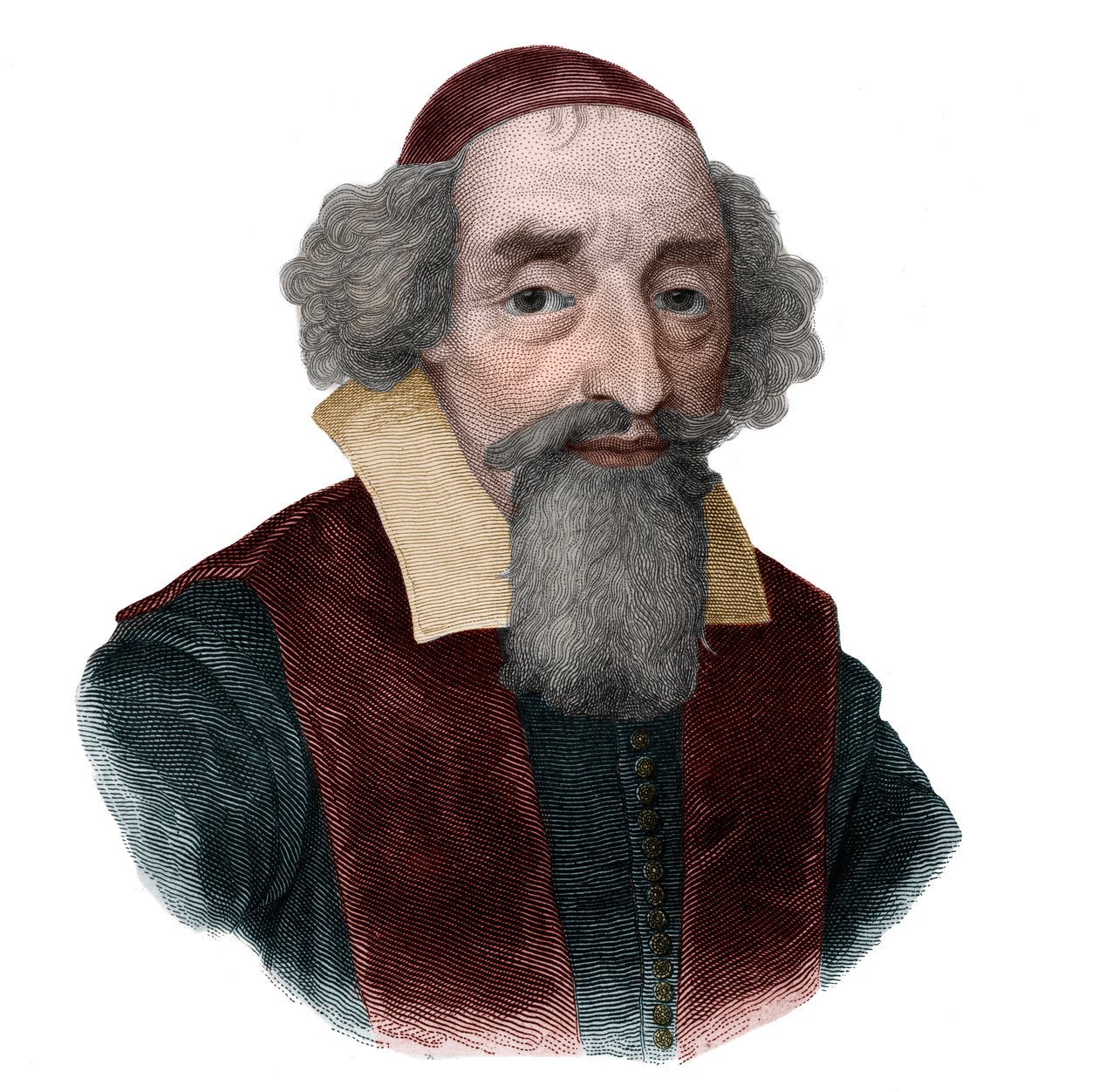 Portret van Mathieu Mole, Franse staatsman door French School