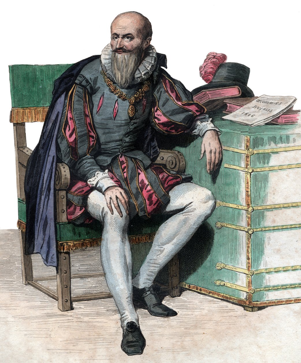Portret van Maximilien de Bethune, Hertog van Sully (1559-1641), Franse soldaat en minister door French School