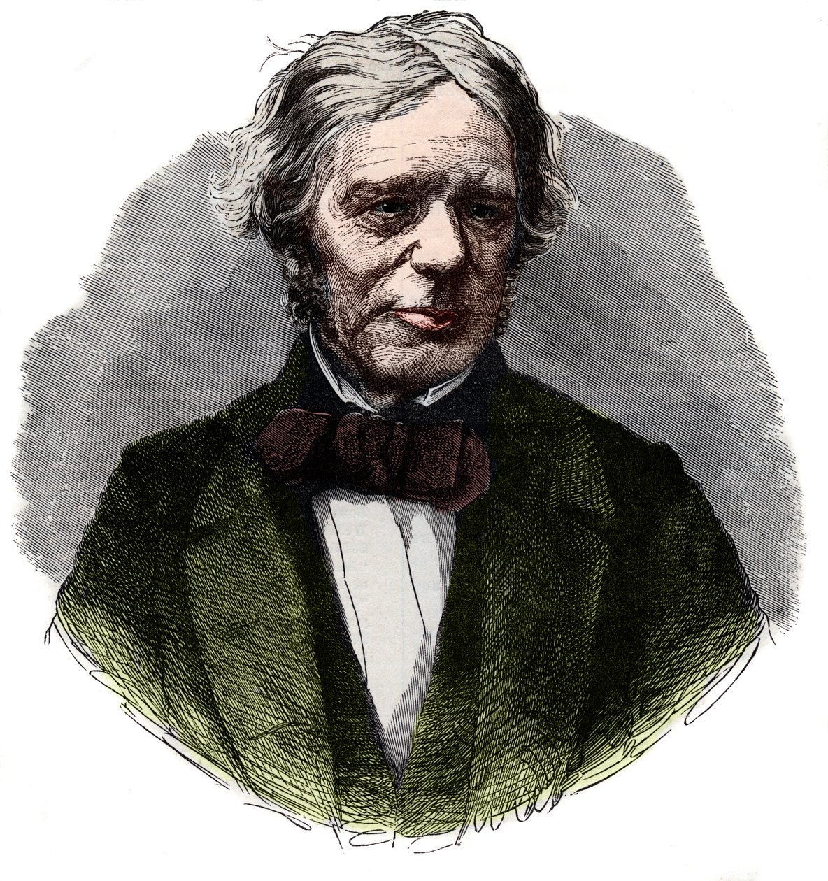 Portret van Michael Faraday door French School