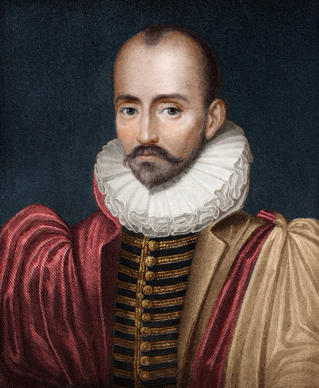 Portret van Michel Eyquem de Montaigne door French School