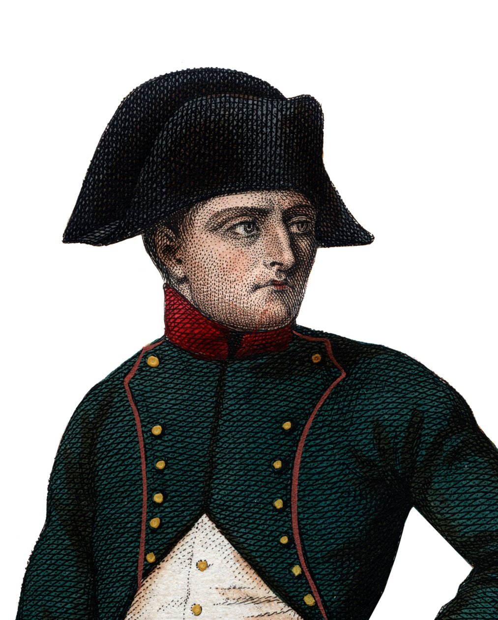 Portret van Napoleon Bonaparte (1768-1821) als Eerste Consul door French School
