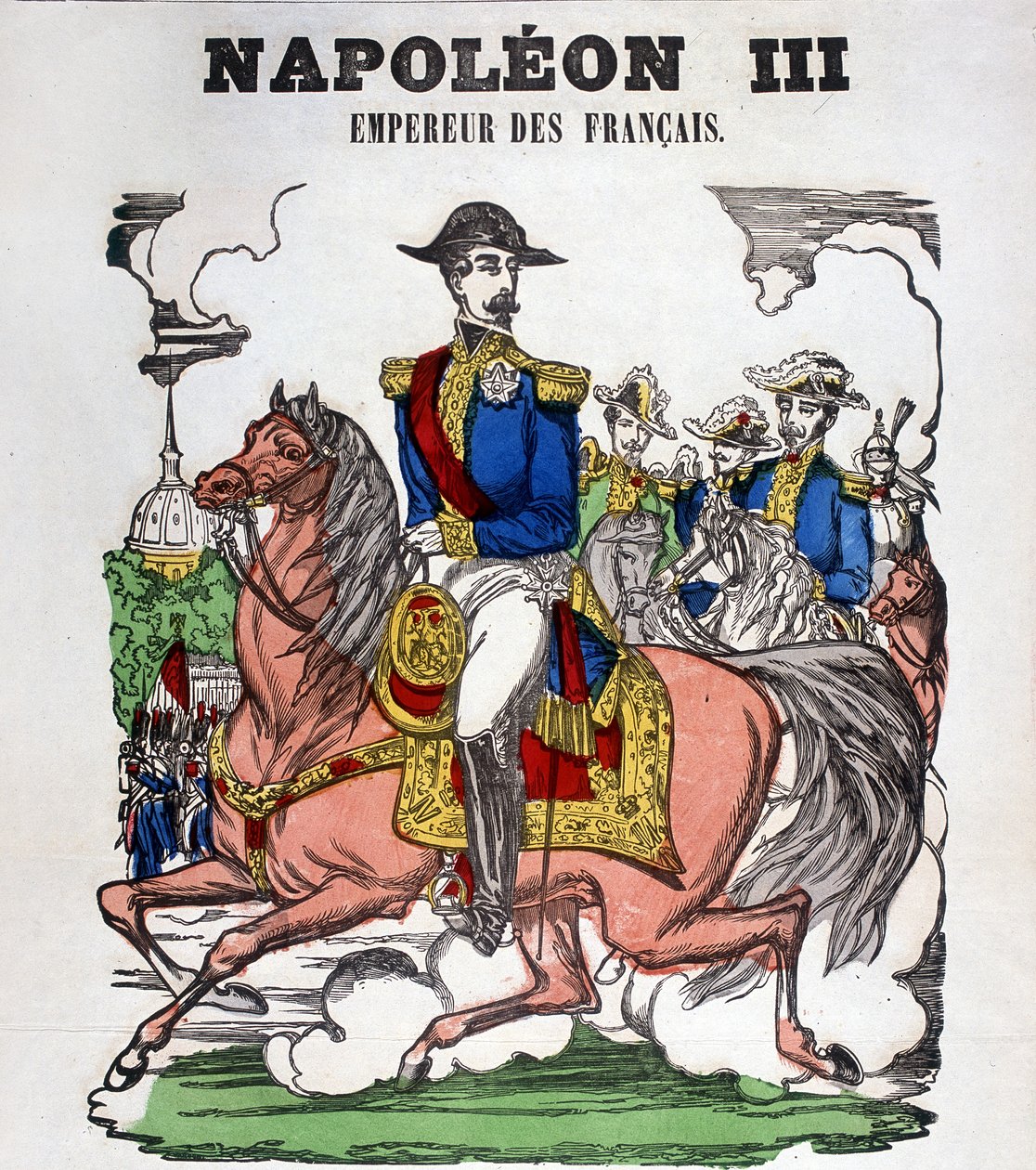 Portret van Napoleon III. Beeld van Epinal door French School