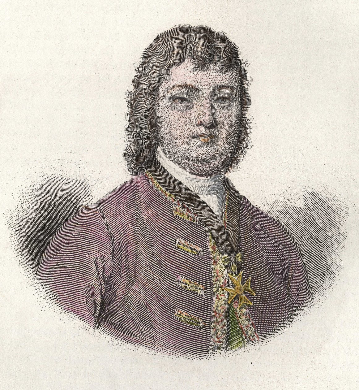 Portret van Nicolas Roze dit le Chevalier Roze (1675-1733), Franse militair en gouverneur. in 