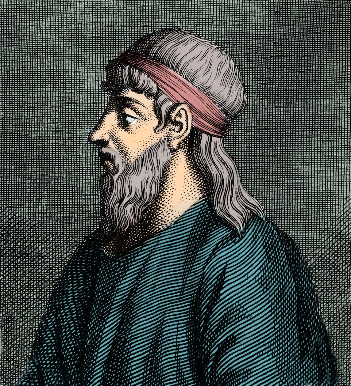Portret van Parmenides van Elea (fl. 5e eeuw v.Chr.), Griekse filosoof door French School