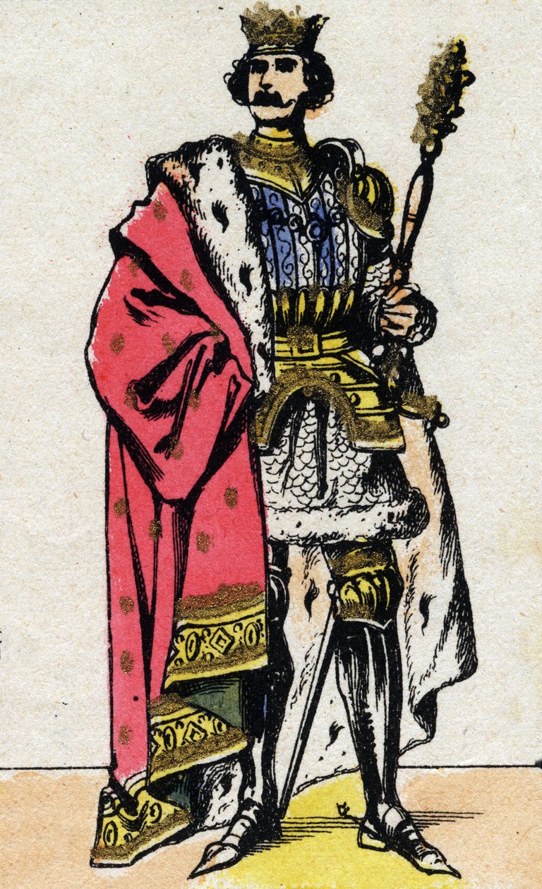 Portret van Filips VI van Valois (1294-1350), Koning van Frankrijk. door French School