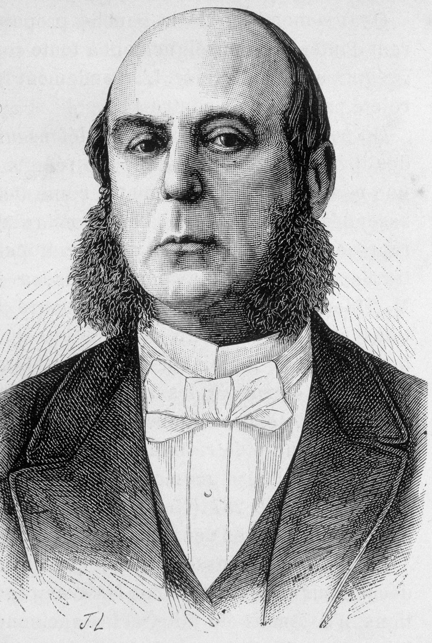 Portret van Pierre Jules Baroche, Franse politicus (1802-1870) door French School