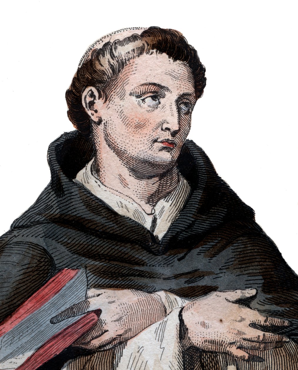 Portret van Sint Bernard de Clairvaux (1090-1153), Franse abt en bouwer van de hervormende Cisterciënzerorde door French School