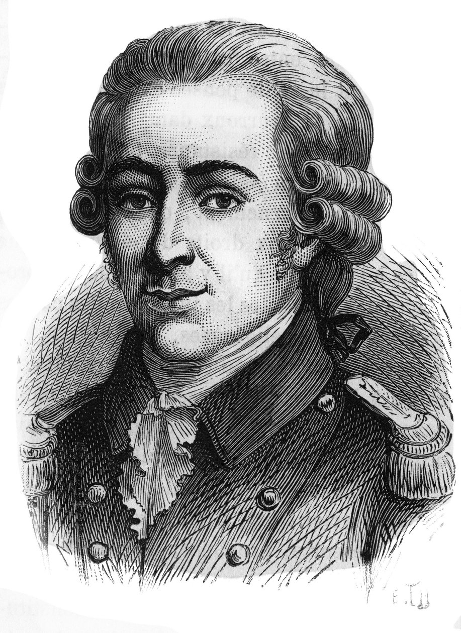 Portret van Thomas de Mahy, Marquis de Favras (1744-1790). Gravure uit het einde van de 19e eeuw. door French School