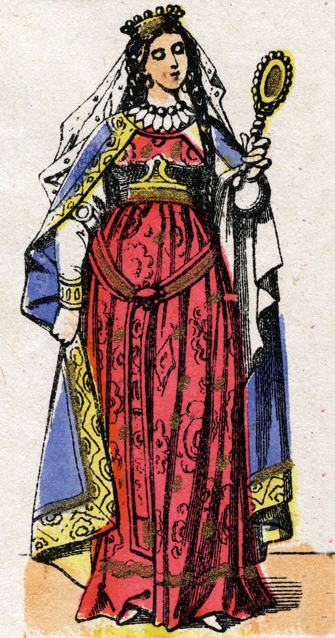 Portret van Ultrogothe, koningin van Frankrijk en vrouw van Childebert I. door French School