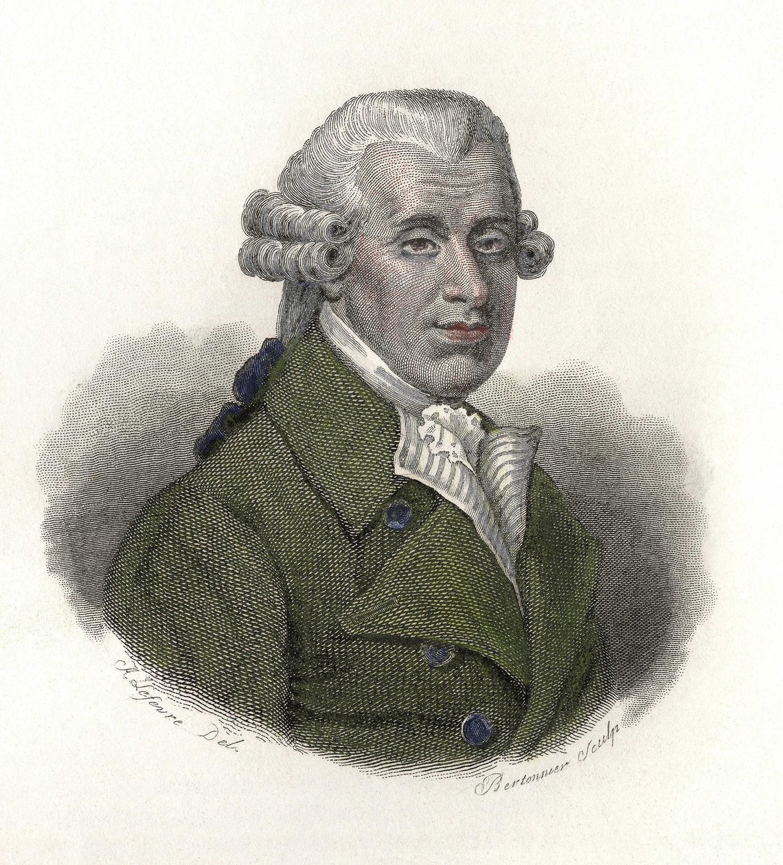 Portret van William Hawes door French School