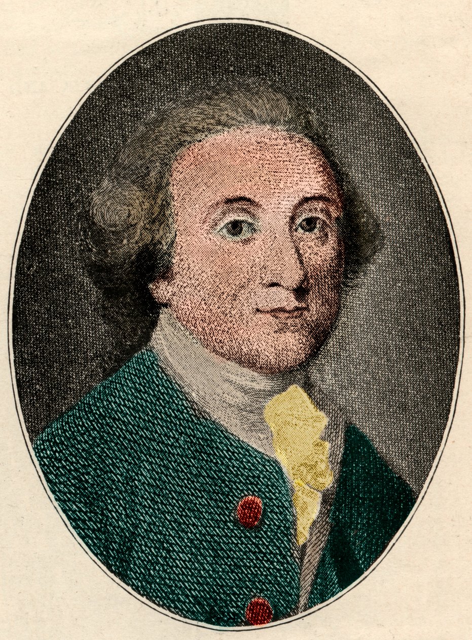 Portret van William Whitehead (Engelse dichter) door French School