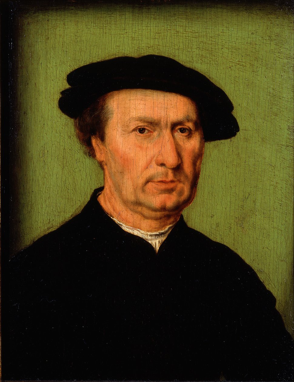 Portret van een man door French School