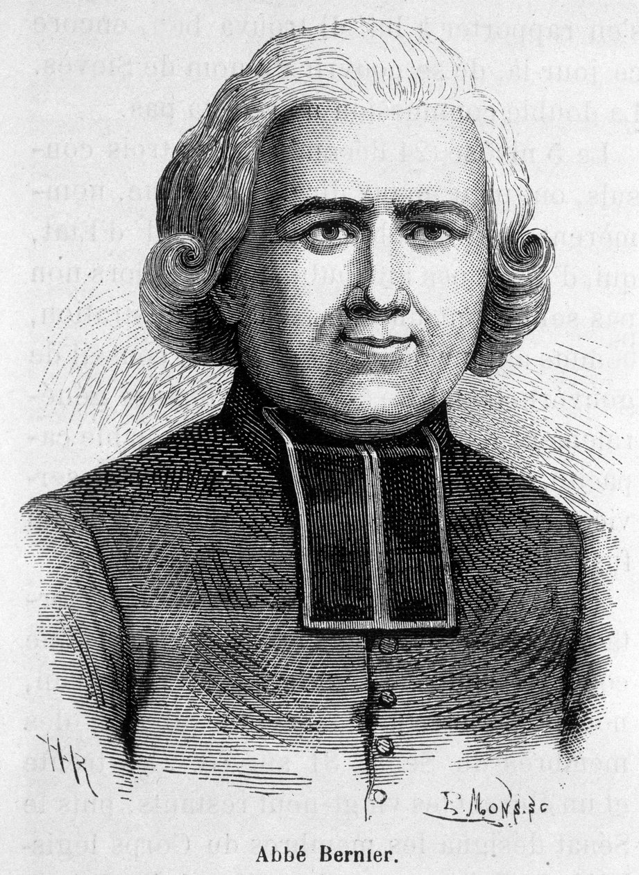 Portret van de Abbe Bernier, Franse prelaat (1762-1806) door French School