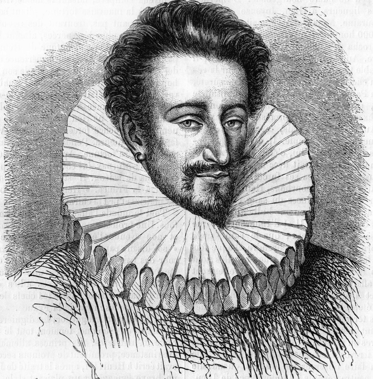 Portret van de Hertog van Joyeuse, favoriet van Hendrik III. In 