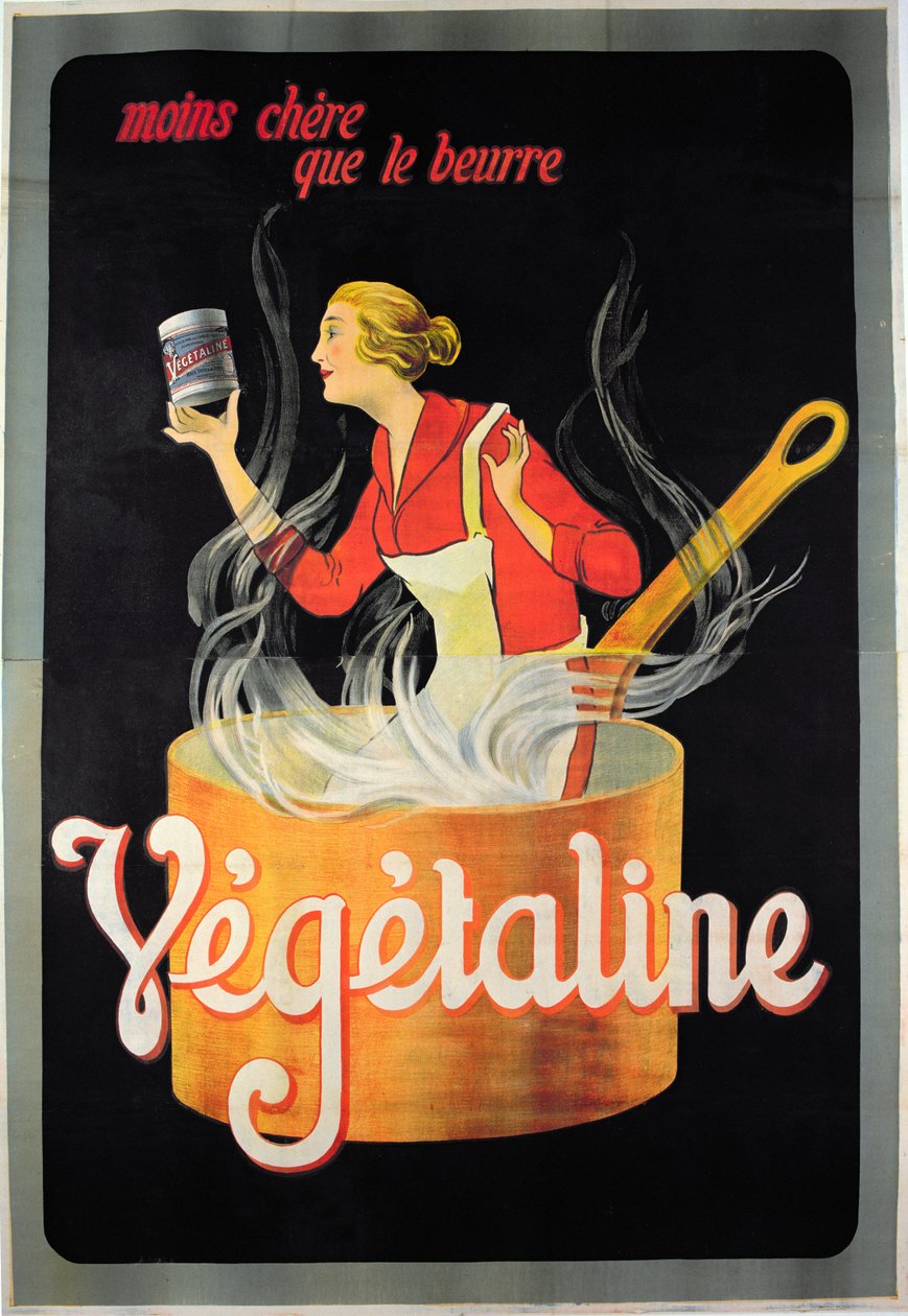 Poster die Vegetaline margarine adverteert door French School