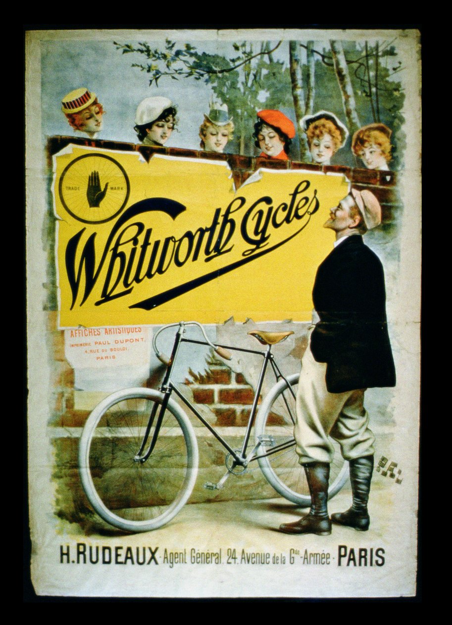 Poster voor Whitworth Fietsen, Parijs door French School